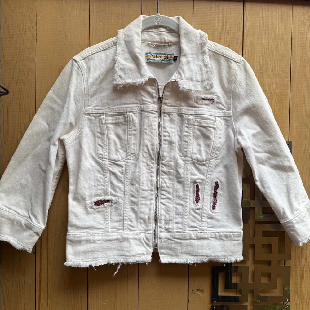 ✨Vintage✨Allen B. By Allen B. Schwartz rhinestone denim jacket., - Picture 8 of 10
